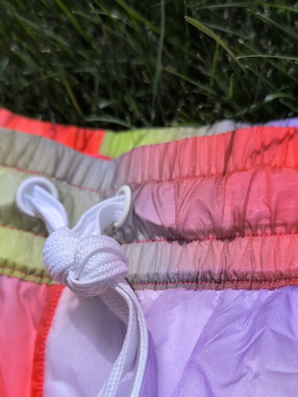 NWOT VSX Women's Neon Tie-Dye Running Shorts - Picture 3 of 11